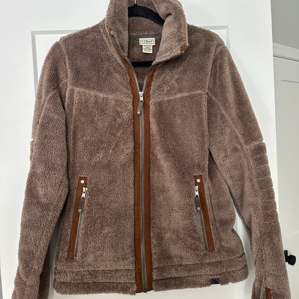 L.L. Bean Women's Tan Teddy Jacket